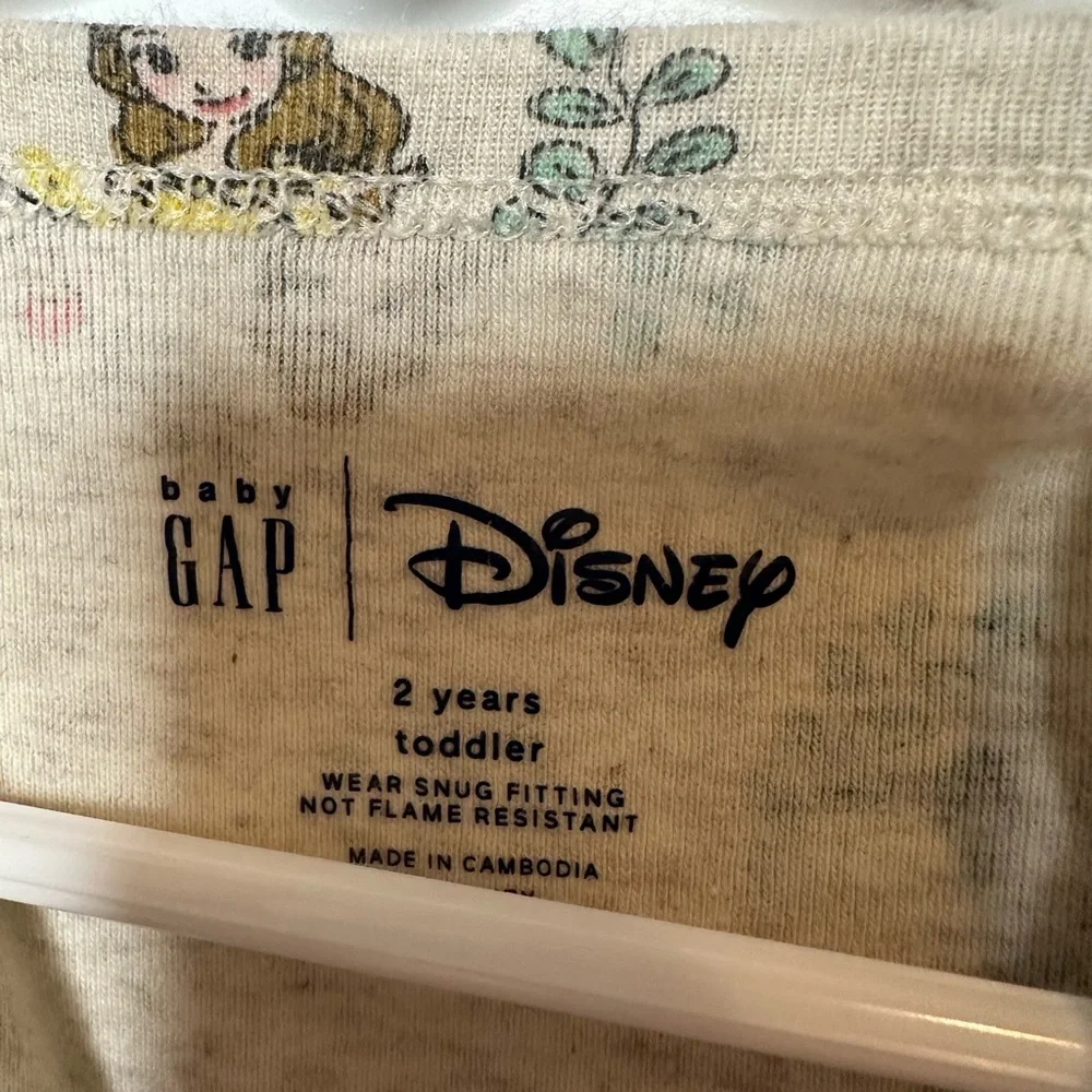 Baby GAP X Disney Princess Pajama Set (Size 2T)